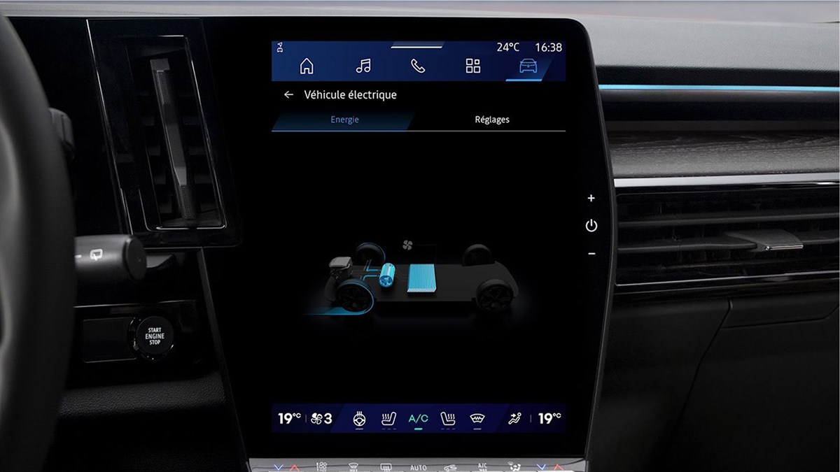 optimisation de l'autonomie et économie de carburant - Espace full hybrid E-Tech - Renault