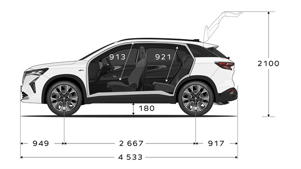 dimensions interieures - modularite - Renault Austral full hybrid E-Tech