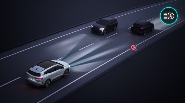 LED matrix vision - adas - Renault Espace E-Tech full hybrid